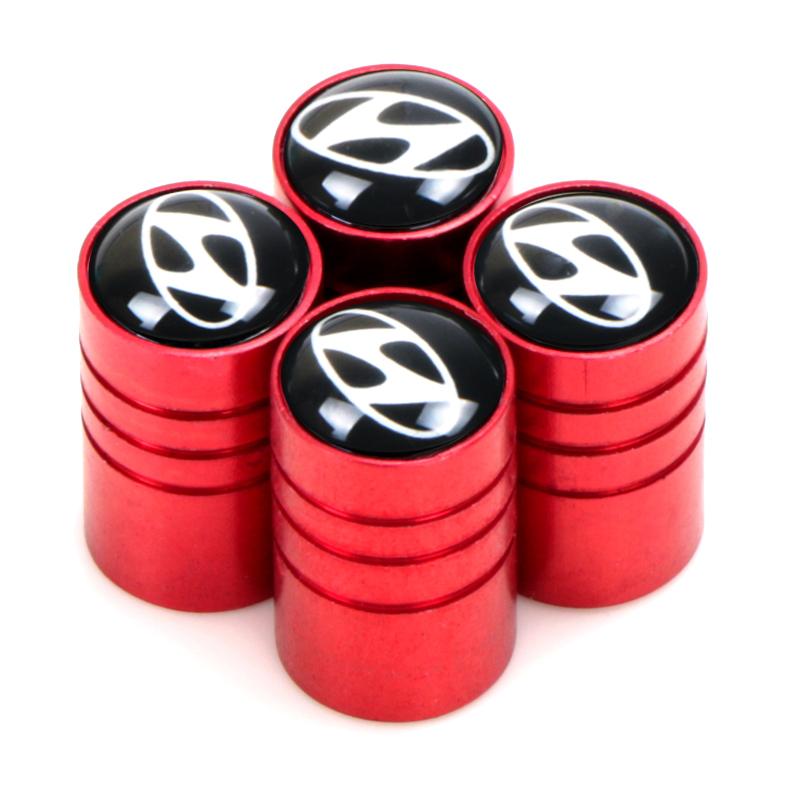 Car Tire Valve Stems Cap Aluminum Tire Wheel Stem Air Valve Cap For Hyundai Tucson Solaris I30 Creta Ix35 I40 IX20 Veloster R2