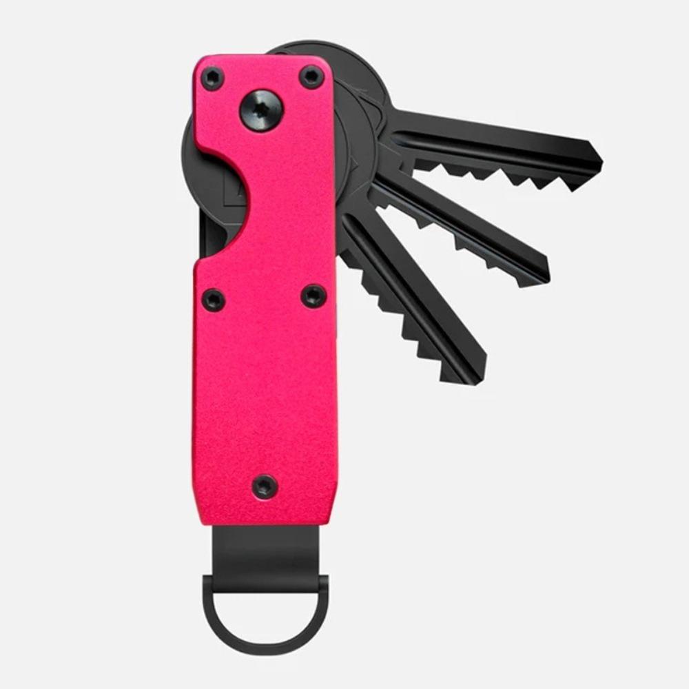 Smart Metal Key Organizer with Screwdriver Minimalist Keychain Holds 2-6 Keys Keys Bag for Keys Less Than 6.2cm