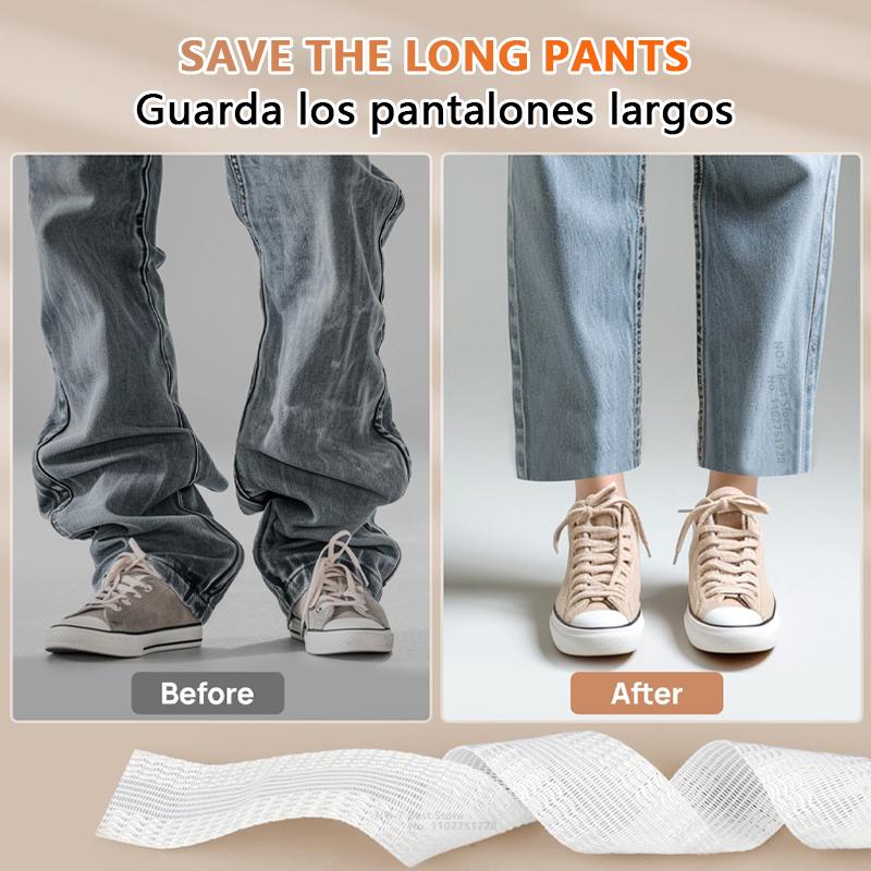 Self Adhesive Pants Hem Tape No Sew Iron On Trouser Edge Hemming Strip DIY Fabric Adhesive Tape for Quick Fix Jean Clothing