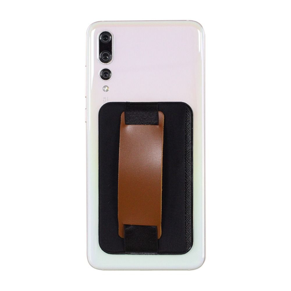 Adhesive Sticker Cell Phone Wallet Case Credit ID Elastic Stretch Phone Card Holder PU Leather Back Cover Cellphone Pocket
