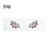 Water Transfer Body Stickers Halloween Makeup Eye Temporary Tattoos, Waterproof Spider Web Bat Eyeliner Scary Face Decals Shadow Tattoo Sticker