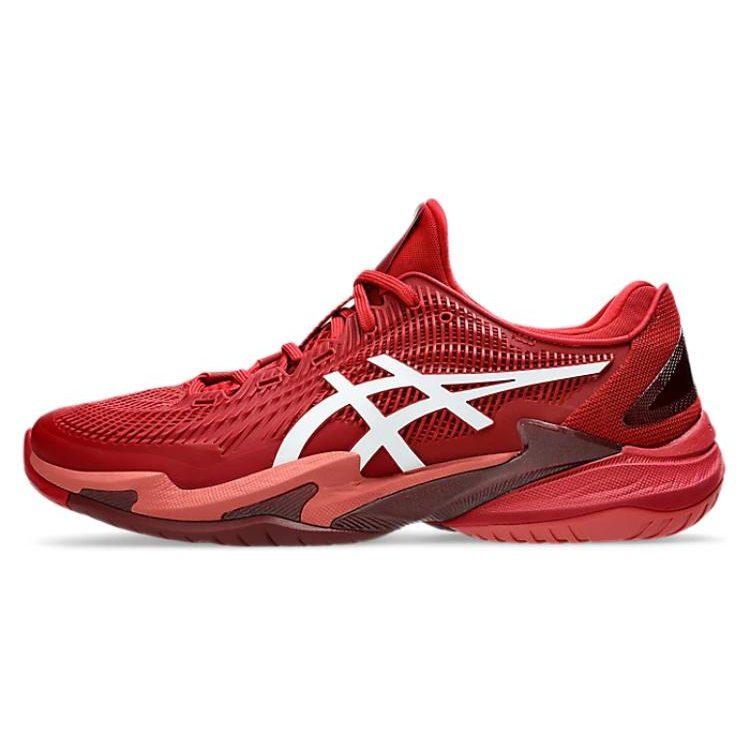 Asics Court Ff 3 Novak Cranberry Weiß 1041A361-962
