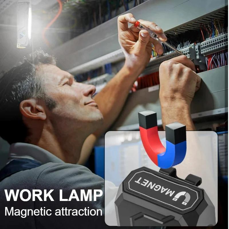 1000 Lumen RGB LED Taschenlampe mit buntem Seitenlicht Wiederaufladbares Arbeitslicht Magnetischer Clip an Tasche Licht Notfall Arbeit