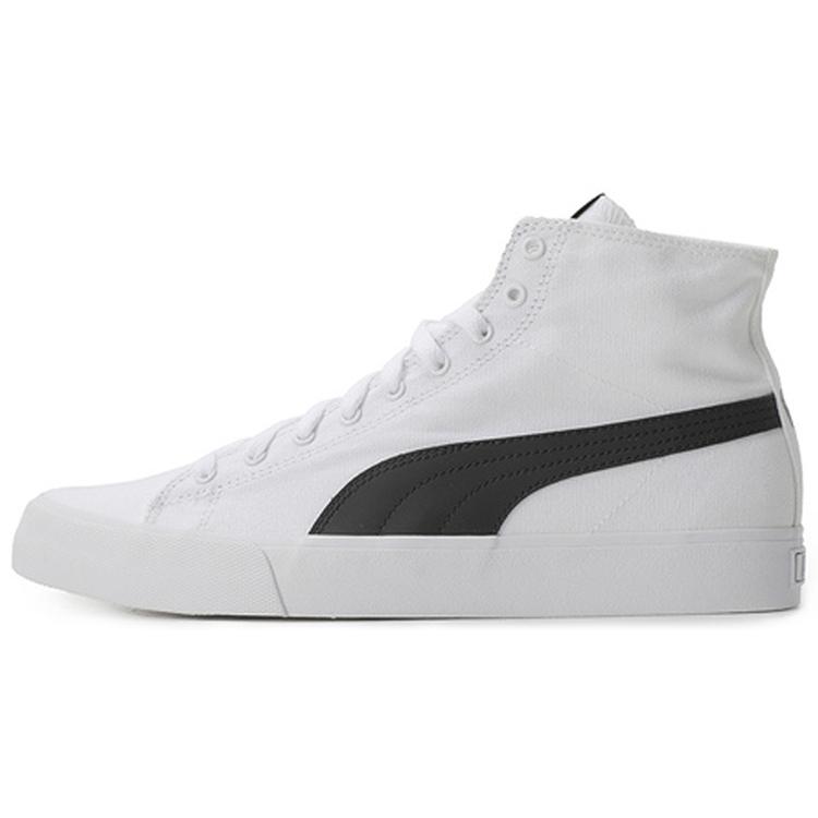New PUMA Bari Mid 'White Black' 373891-01
