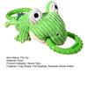 Tug of War Dog Toy Bite Resistant Tough Double Ring Plush Frog Dog Toy Boredom Relief Small Medium Dog Teething Cleaning Interactive Toy Pet Supplies