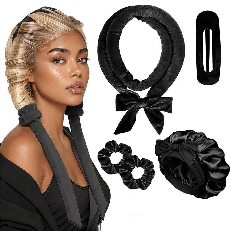 No-Heat Sleep-In Curling Rod for Effortless Waves