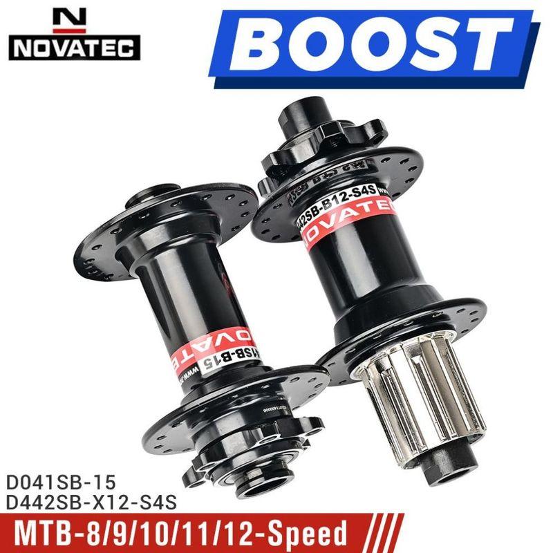 2025 Novatec Bicycle Hub D041SB-B15 D042SB-B12 BOOST Bearing Hub 8/9/10/11/12 Speed Mountain Bike Hub 32H 110*15 148*12MM 32Hole