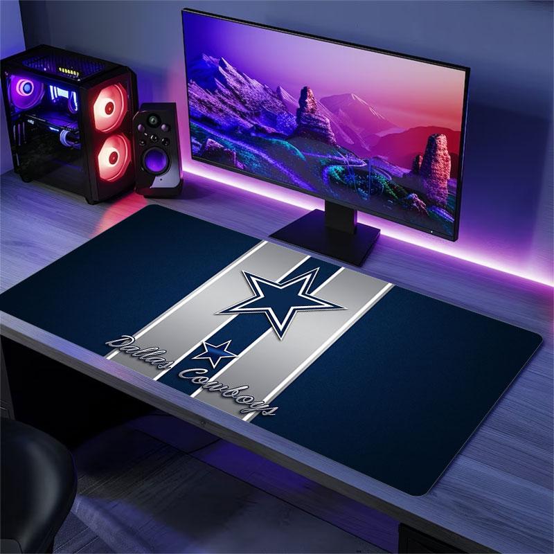 Dallas Cowboys Large Gaming Table Cushion Non-slip Laptop Tablet Big Mousepad XXL Mat Mini PC Playmat With Lock edge