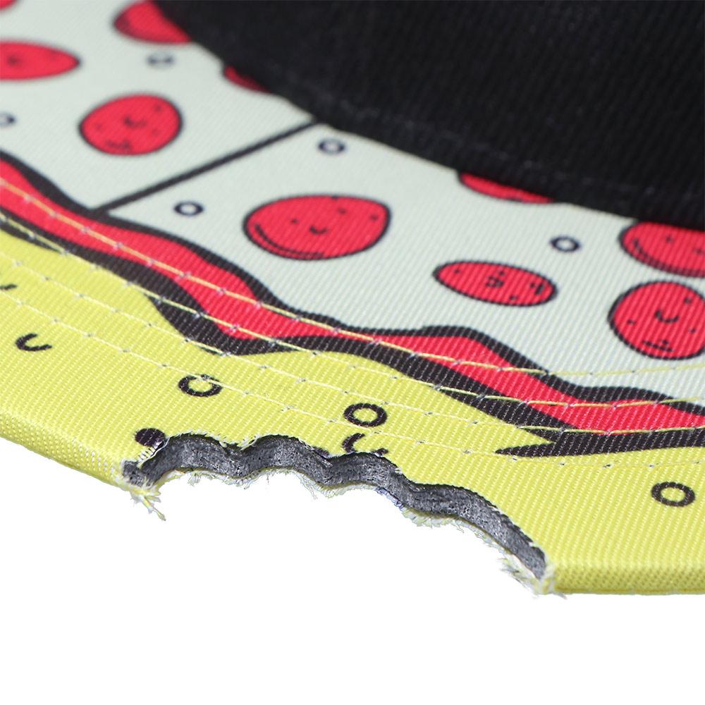 Korean Style Pizza Baseball Cap Letter Embroidery Peaked Cap Casual Sun Hat  Girl