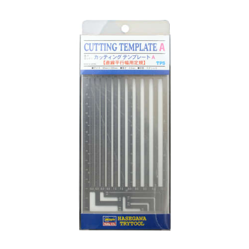 Hasegawa Try Tool Cutting Template Přímé paralelní šířkové pravítko Plastikový modelovací nástroj TP5