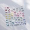 1pcs 5D Fashion Cartoon Mini Bow Nail Art Stickers Red Black White Ribbon Nail Decorations Decals DIY Nail Accessories