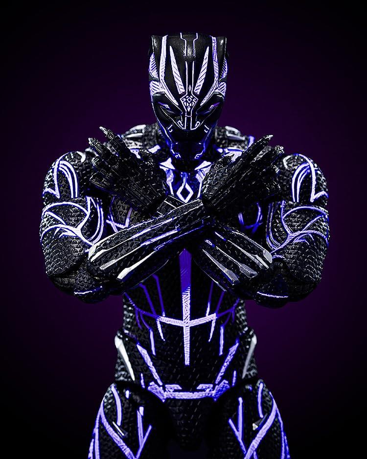 Threezero DLX Marvel The Infinity Saga Black Panther Energy Scale ABS PVC POM Zinc Alloy Other Metal Painted Action Figure Studios' [Kinetic Charged]