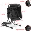 220V Solder Smoke Fume Absorber Extractor Fan with 3 Carbon Sponge Filters Black
