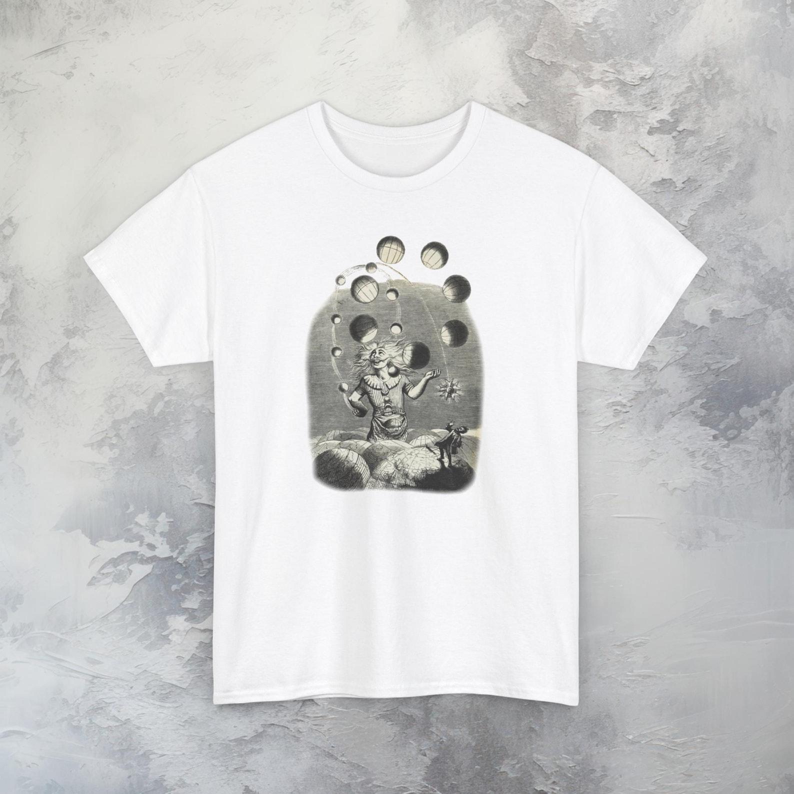 Surrealist T-Shirt Celestial Spheres 19th Century Artwork Tee 3XL