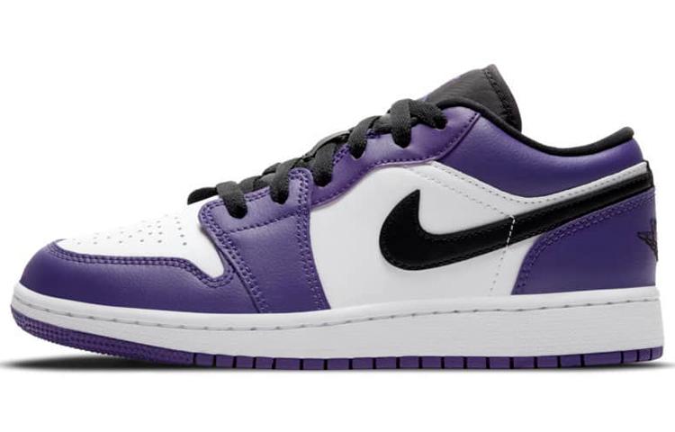 Jordan 1 Low Court Purple White GS 553560-500 35.5