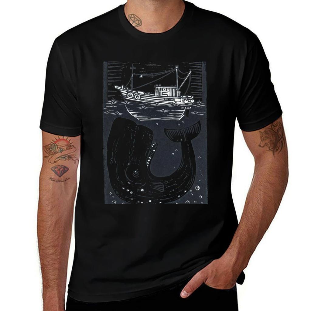 Moby Dick T-Shirt Man T Shirt Summer Man T Shirt Designer T-Shirt