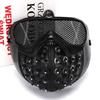 Máscara de Demonio Punk para Halloween - Máscara de Cosplay de Parca Influenciada por Watch Dogs 2 con Remaches