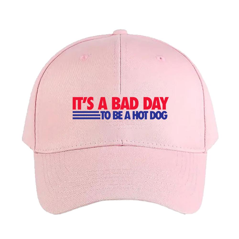Its a Bad Day To Be a Hot Dog Woman Man Summer Baseball Cap Adjustable with Curved Brim Duckbill Cap Protection Sun Hats