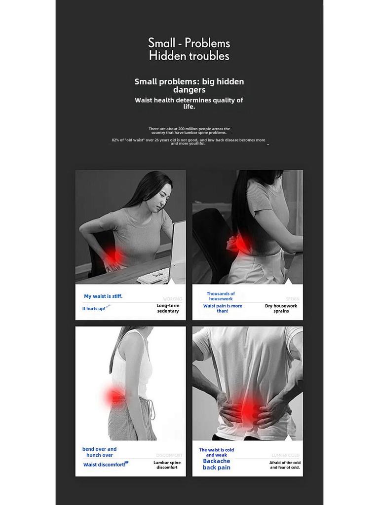 Lendenstützgürtel mit Stahlplatte für Männer und Frauen - Ideal zur Erholung bei Bandscheibenvorfällen und zur Bauchstützung.
