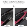 2025 Hot Car Interior Door Handle Protect Cover ABS Inner Door Pull Trim Decora Stickers For BMW 5 Series G60 2024 Auto Styling