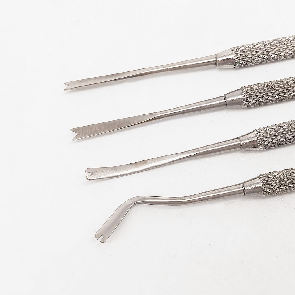 Dental Orthodontic Double Ended Ligature Director Curved with Scaler Fine Narrow Dentist Tool Instrument