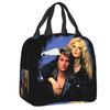 Sac isotherme personnalisé Johnny Hallyday Music Singer pour le déjeuner pour femmes Rock français Réutilisable Thermique Refroidisseur Boîte à lunch Scolaire