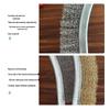 Stainless Steel & Copper-Plated Wire Brush with Plastic Handle for Rust Removal & BBQ Cleaning