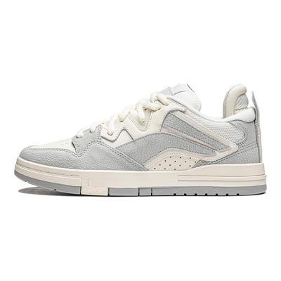 Li Ning Weiw Pro Vielseitige Retro Skate Schuhe Rutschfest Stoßdämpfung Abriebfest Unterstützung Herren Sneaker Grau AECU029-1