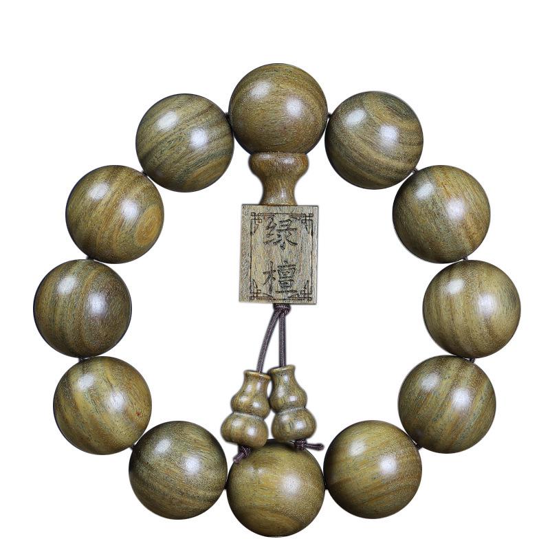 Argentina Green Sandalwood Men's and Women's Bracelet - 108 Beads, Prayer Beads of Yu Sandalwood & Rosewood.