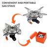 Windproof Camping Gas Stove Foldable Backpack Electronic Stove Head Outdoor Cooking Picnic