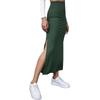 Women's Skirt, Solid Color Bag Hip Skirt, Split Long Skirt