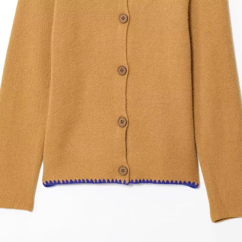 Araltay New Arrival Fashion Style Women's Clothing Contrast Color Embroider Knitting Jacket 2142105 2142102