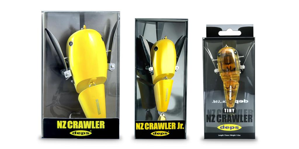 deps Depth Bass Lure Tiny NZ Crawler #12 Bone Crackle