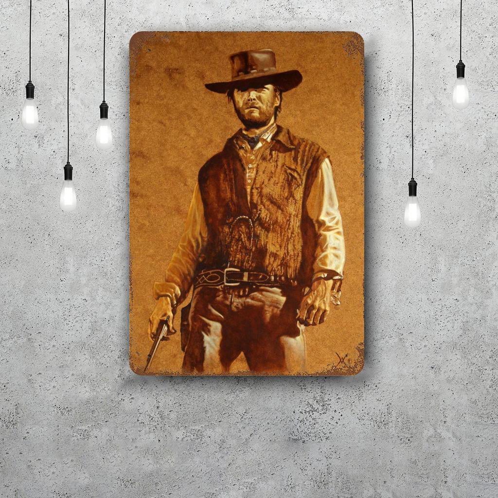 Clint Eastwood Metal Signs wall decor Vintage Tin Signs Captain Metal Poster Decor for Bar Pub Club Wall Decoration