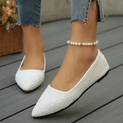 2024 New Summer Hot Sale Loafers Women's Leopard Pointed Toe Flats Pumps Women's Formal Office Ballet Shoes Moccasin Shoes