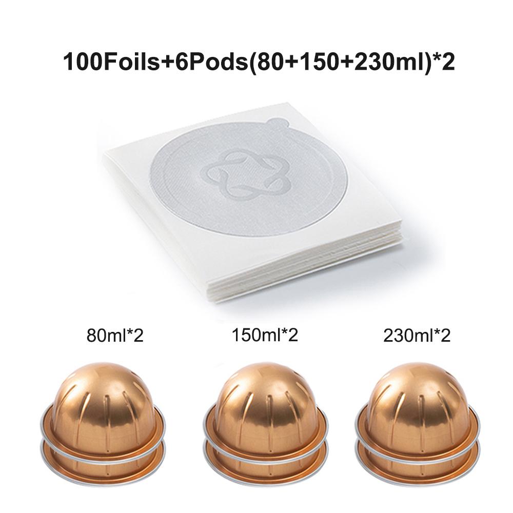 Für Nespresso Vertuo Next Pop Edelstahl Wiederverwendbare Kapsel Vertuoline Nachfüllbarer Kaffee Filter Kompatibel mit Original Kapseln