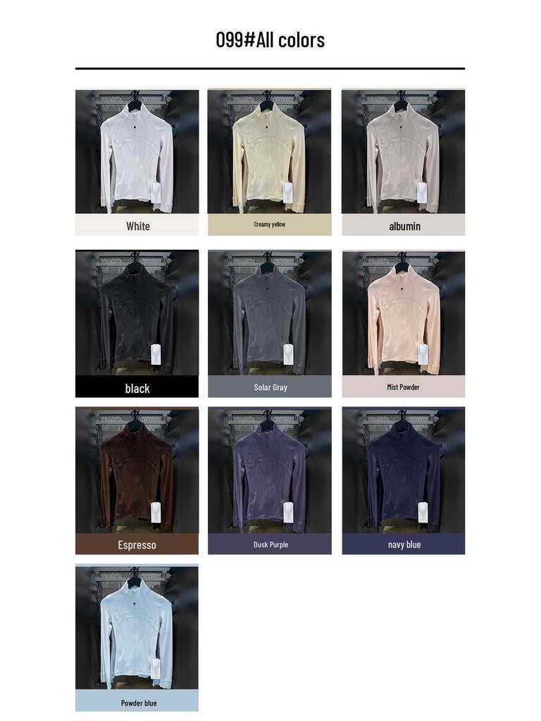 Women's New Stand Collar No Mesh Jacket – High Elastic, Moisture-Wicking, Slim-Fit Top