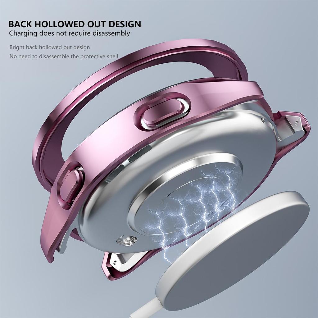 Hülle für Xiaomi Mi Watch S3 Hülle Zubehör PC Schutzhülle für Mi Watch S3 Galvanisierte Drahtzieh-Hohle Hülle+Lünette Wir