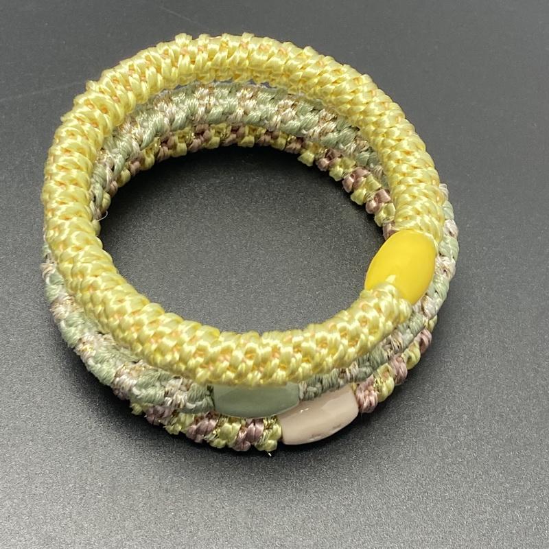 3 Stück/Set Damen Mode Golddraht Haargummis Elastische Spiralhaargummis Für Mädchen Haarspangen Scrunchie-Accessoires Knekkies