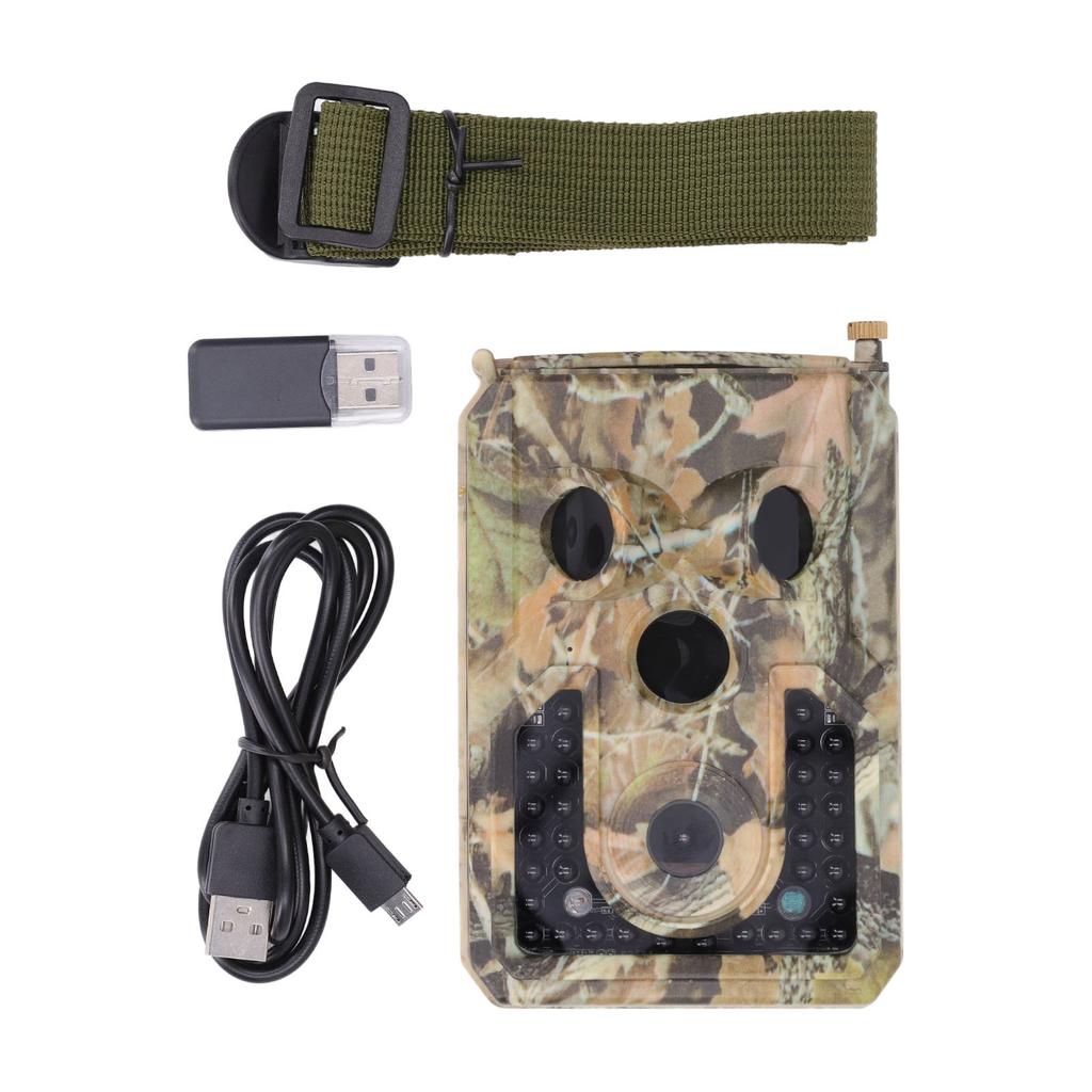 Trail Camera 1080P IR Night Vision IP54 Waterproof 0.8s Trigger Time Hunting Game Camera for