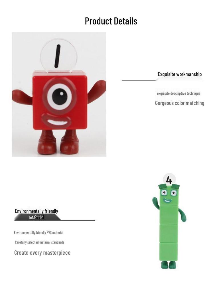 Cartoon Anime Figurine Building Blocks Toy Cake & Desk Ornament
