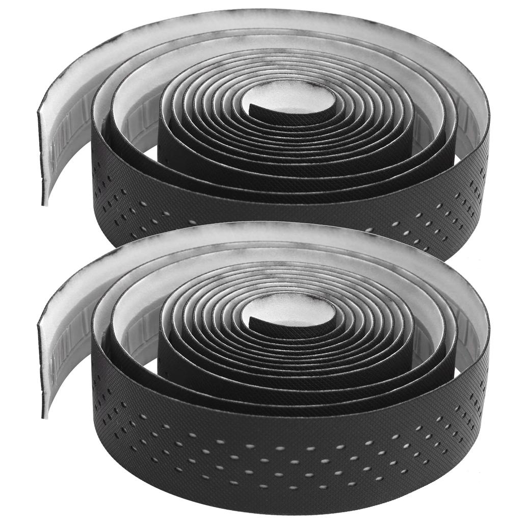 1 Pair Road Bike Handlebar Tape with Non Slip Texture   Bar Tape Cycling Accessory(Black )