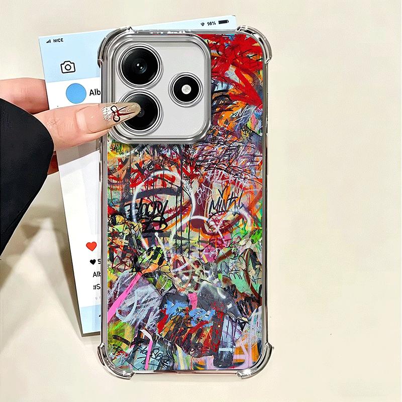 Graffiti Fashion Art Soft Phone Case For Xiaomi Poco X7 X8 Pro Max X6 X5 X3 F8 Ultra F7 M8 M7 M5S Redmi 15C 15A 15 14C 13C 12C 1
