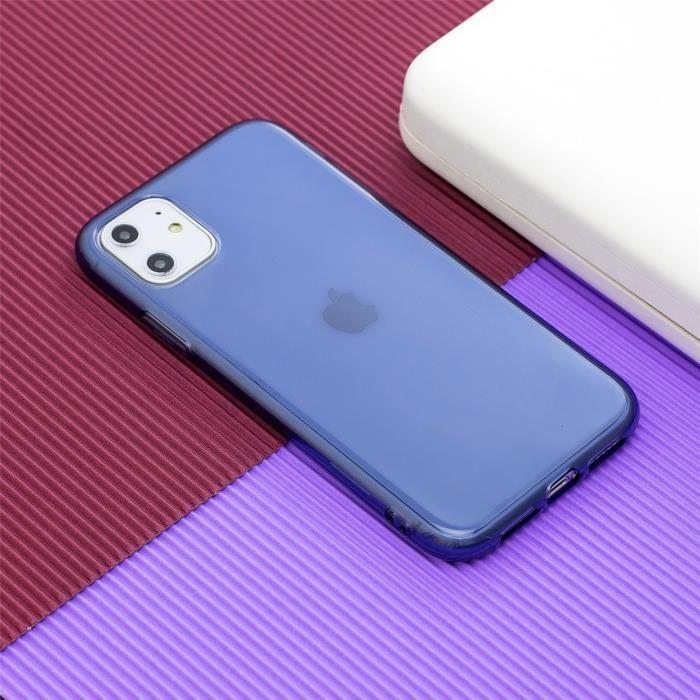 Coque et Film de Protection - Apple - iPhone 11 Pro - Verre Trempé - TPU Silicone - Bleu