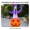 Inflatable Pumpkin Ghost with Integrated Bright & Convenient to Store for Porch