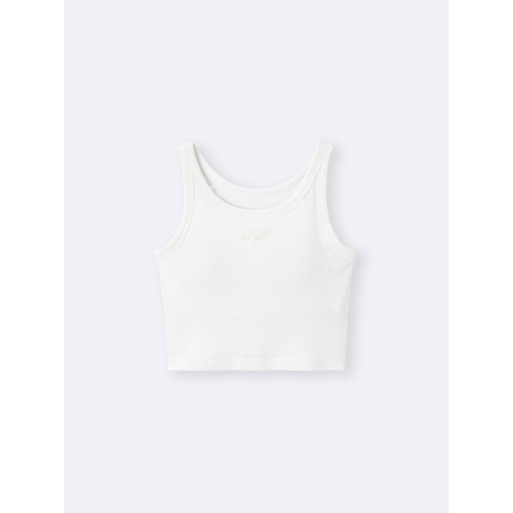 GU by Uniqlo Girls Bra Feel Petite Crop Rib Tank Top