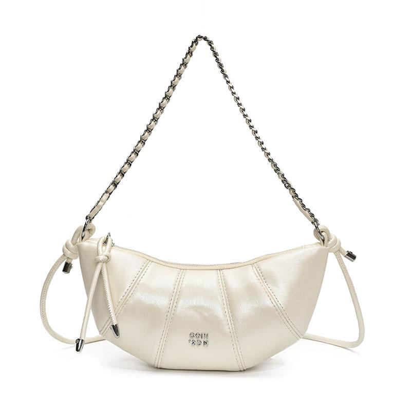 Trendy Solid Color Simple Dumpling Bag Women 2025 New Korean Version Ins Fashion Shoulder Bag Niche Texture Messenger Bag