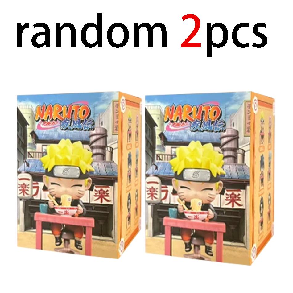 Naruto Anime Sasuke Uchiha Naruto Kakashi Anime Figures Mini PVC model Naruto Shippuden Ramen Theme Series  Toy Gift