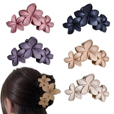 Moda Fiore Opaco Clip ad Artiglio per Capelli Forcina a Squalo Porta Coda di Cavallo Estate Spiaggia Accessori per Capelli da Donna