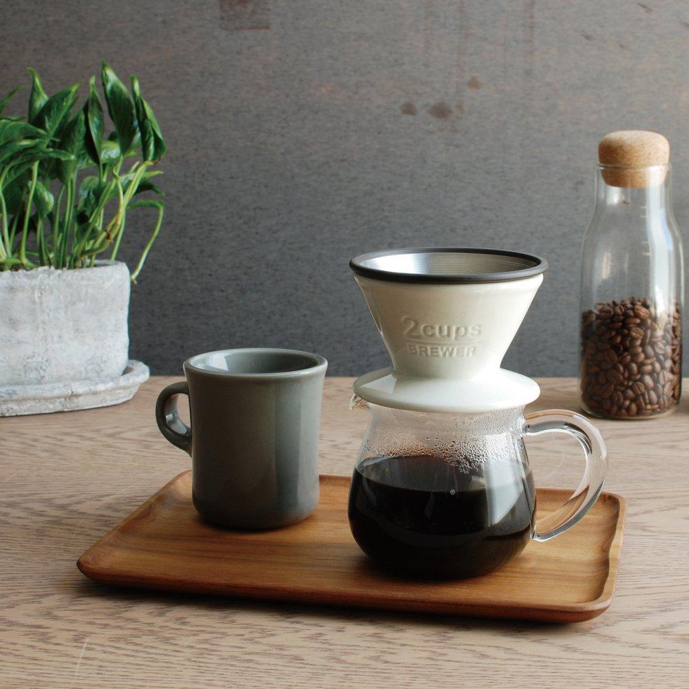 KINTO SCS Mikrowellen- und Spülmaschinenfester Becher 27640, 400ml, Grau, Kaffee, Sicher, Geschenk,